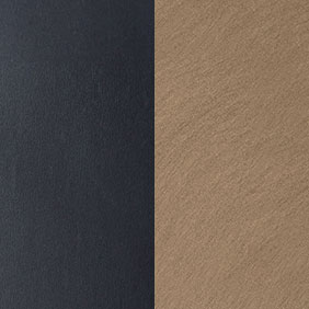 SBB - Slate Black/Satin-Finished Brass