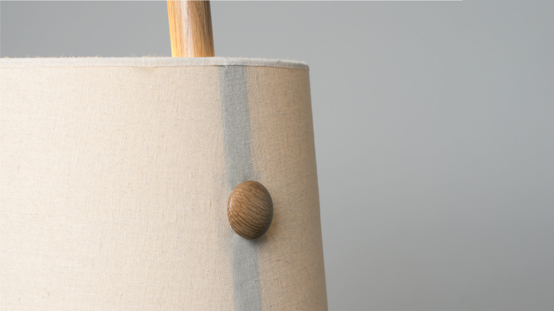 Ottino - aged brass and linen floor lamp, Floor Lamp