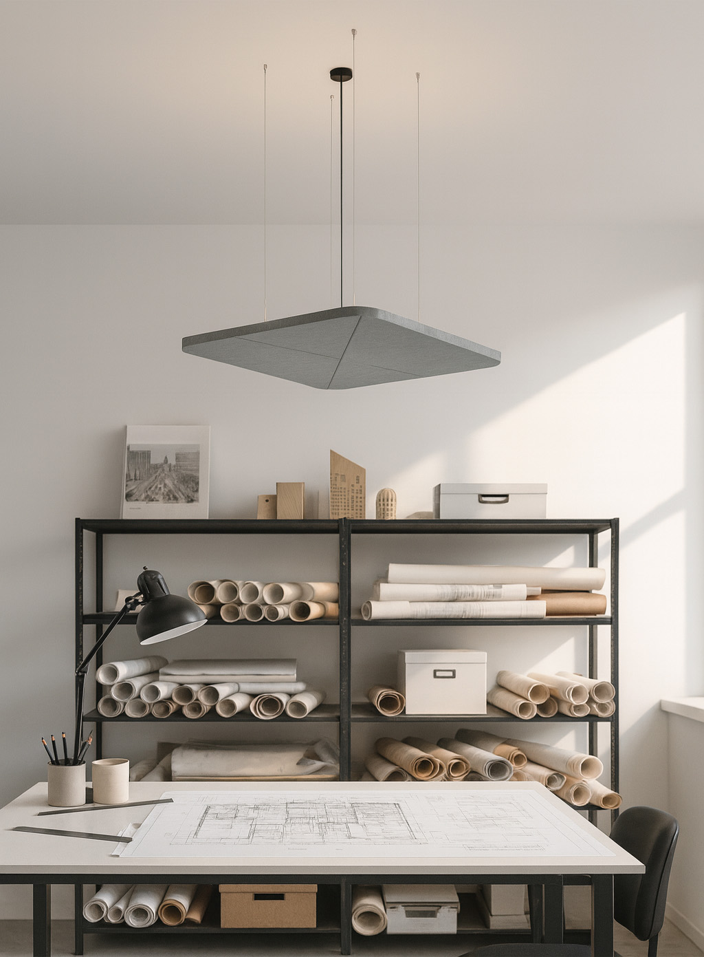 Quantum Acoustic Light Panel