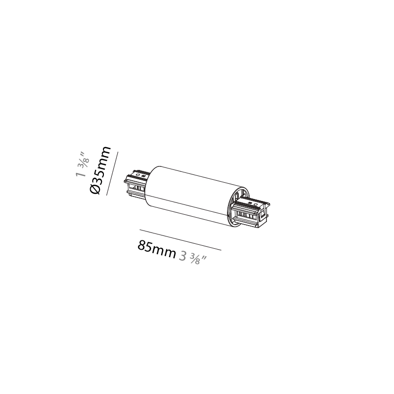 35 Track by Ivela – 1 3/8″3 3/8″ x 1 3/8″ ,  offers LED lighting solutions | Zaneen Architectural