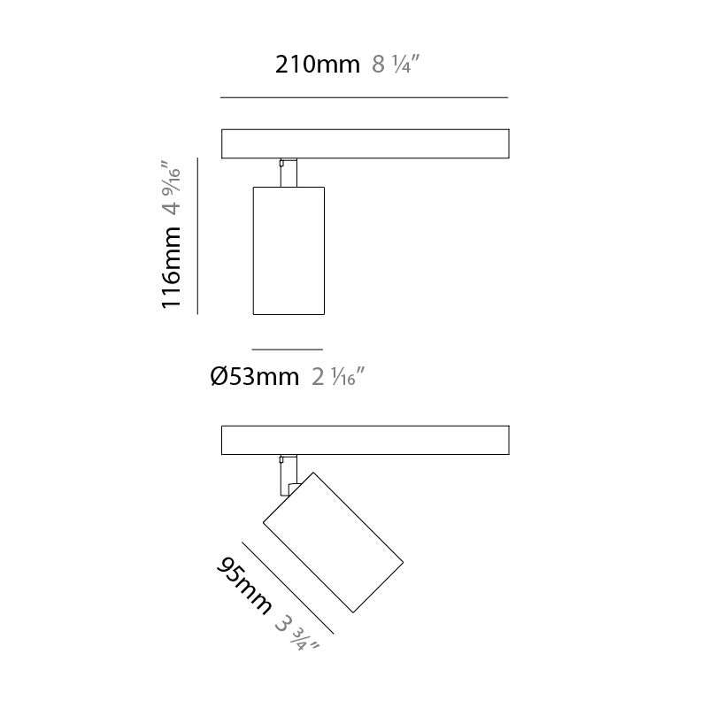 35 Track by Ivela – 2 1/16″8 1/4″ x 3 3/4″ Track, Spots offers LED lighting solutions | Zaneen Architectural