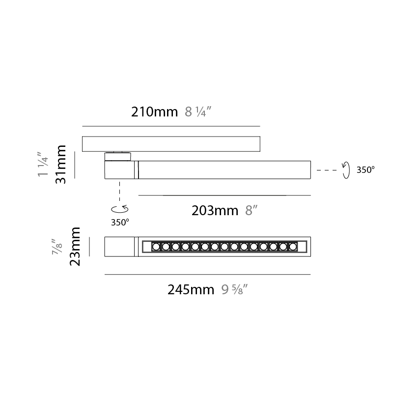 35 Track by Ivela – 7 5/16″ x 1 1/4″ Track, Modular Systems offers LED lighting solutions | Zaneen Architectural