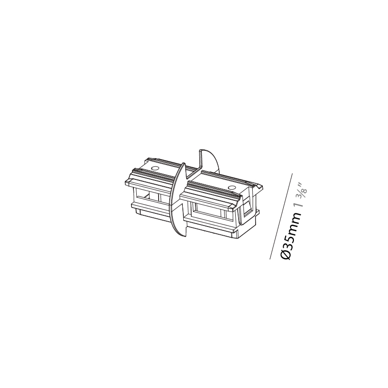 35 Track by Ivela – 1 3/8″ x 1 3/8″ ,  offers LED lighting solutions | Zaneen Architectural