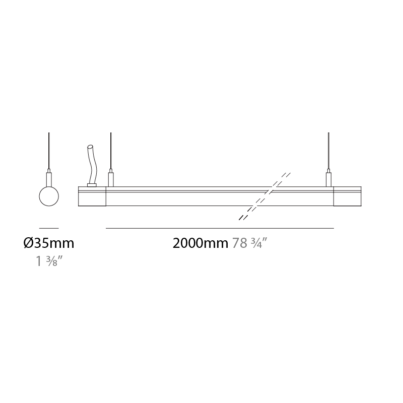 35 Track by Ivela – 1 3/8″78 3/4″ x 1 3/8″ Track, Spots offers LED lighting solutions | Zaneen Architectural