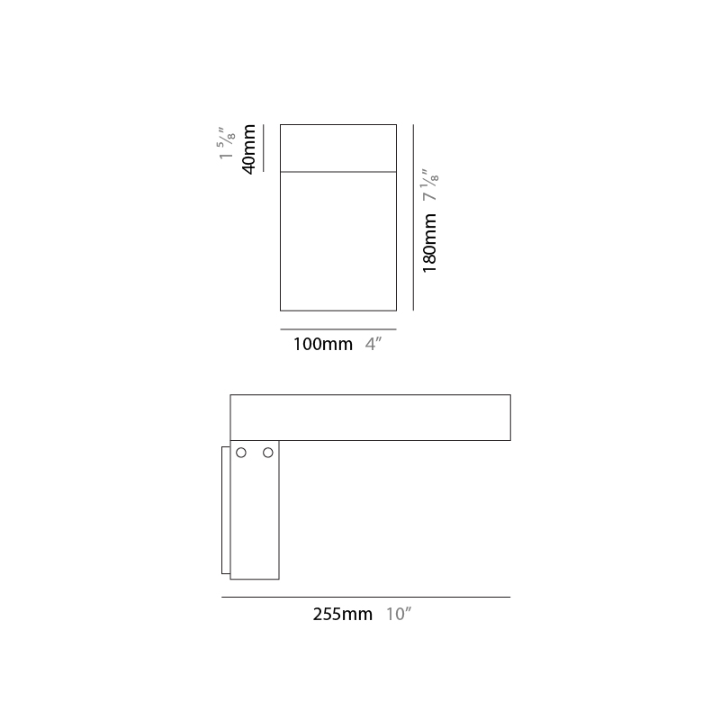 90 Degrees XS by Side –  x 7 1/16″ Surface, Wall Surface offers high performance and quality material | Zaneen Exterior / Line art
