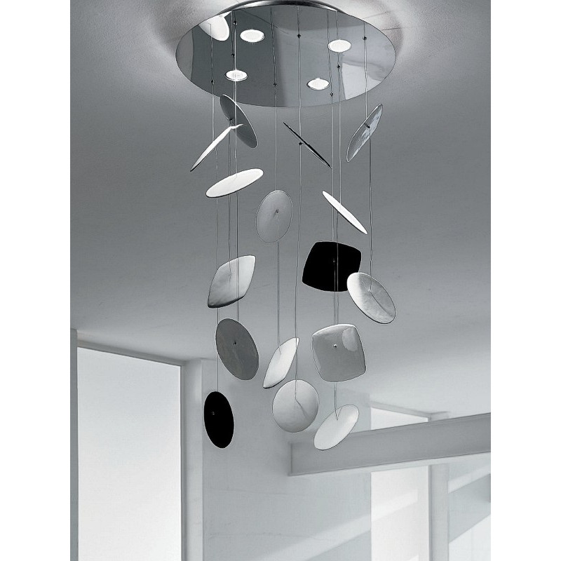 Afef by Panzeri – 24″ x 59″ Suspension, Pendant offers quality European interior lighting design | Zaneen Design