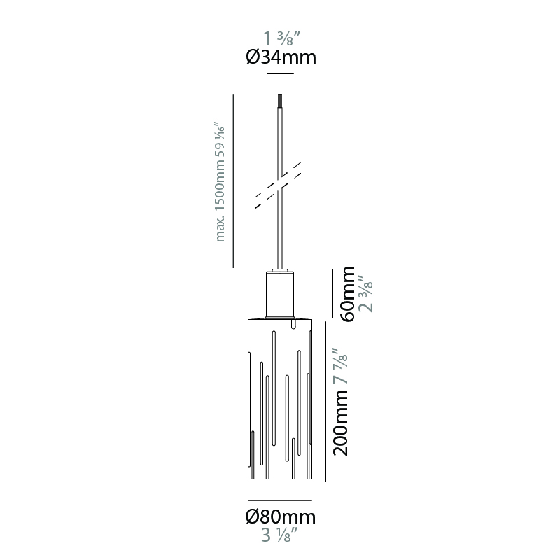 Airliner by Platek – 3 1/8″ x 10 1/4″ Suspension, Pendant offers high performance and quality material | Zaneen Exterior / Line art