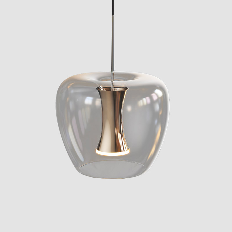 Apple Mood by Quasar – 11 13/16″ x 11 13/16″ Suspension, Pendant offers quality European interior lighting design | Zaneen Design