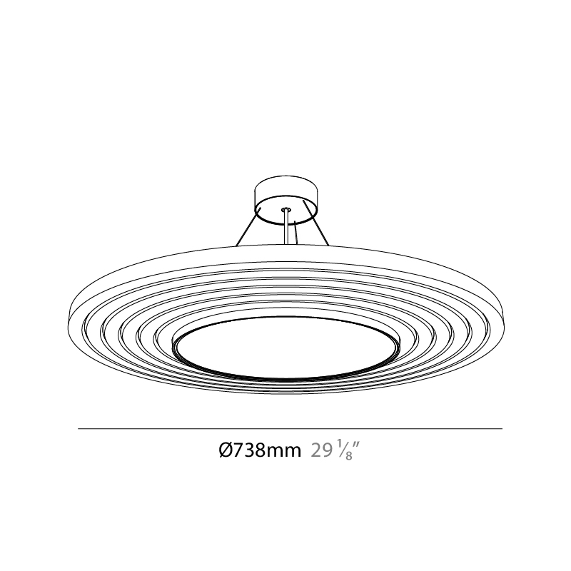 Atmoss by Prolicht – 29 1/8″ x 3 1/4″ Suspension, Acoustic offers LED lighting solutions | Zaneen Architectural / Line art
