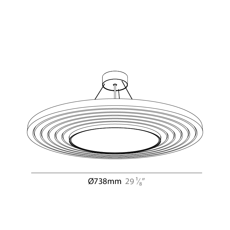 Atmoss by Prolicht – 29 1/8″ x 3 1/4″ Suspension, Acoustic offers LED lighting solutions | Zaneen Architectural / Line art
