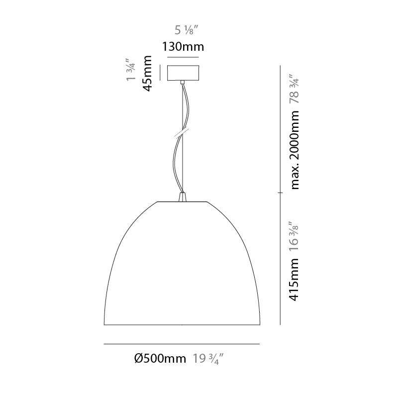 Aurora Food by Side – 19 3/4″ x 16 3/8″ Suspension, Pendant offers LED lighting solutions | Zaneen Architectural / Line art