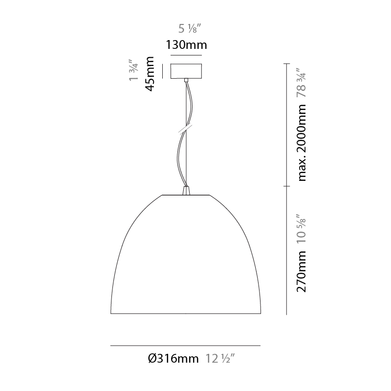 Aurora Food by Side – 12 1/2″ x 10 5/8″ Suspension, Pendant offers LED lighting solutions | Zaneen Architectural / Line art