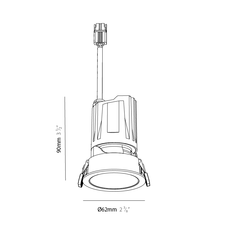 Bioniq Evo by Prolicht – 2 3/8″ x 3 1/2″ Recessed, Downlight offers LED lighting solutions | Zaneen Architectural