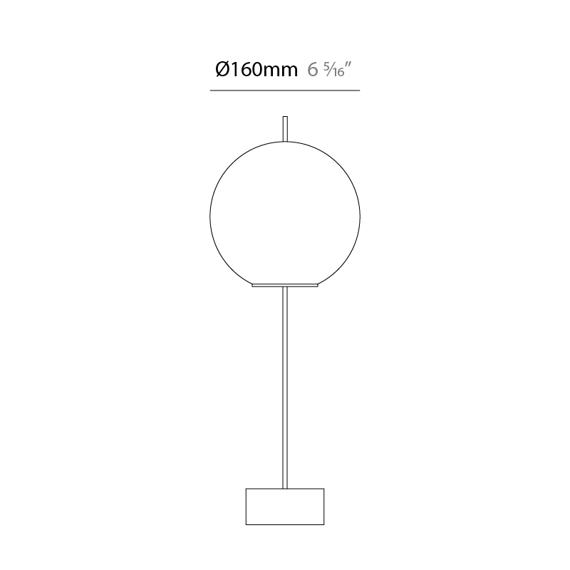 Bolla by Icone – 6 5/16″ Portable,  offers quality European interior lighting design | Zaneen Design / Line art