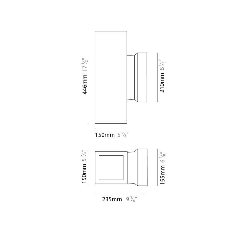 Quadro Double by Side –  x 17 1/2″ Surface, Wall Surface offers high performance and quality material | Zaneen Exterior / Line art