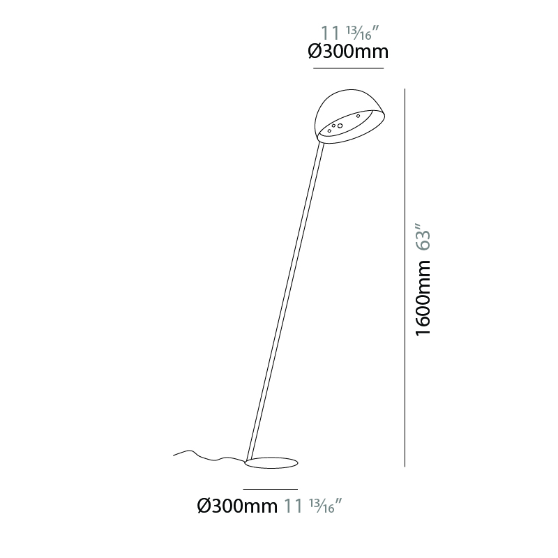 Bucola by Knikerboker – 19 11/16″ x 84 5/8″ Portable, Floor offers quality European interior lighting design | Zaneen Design / Line art