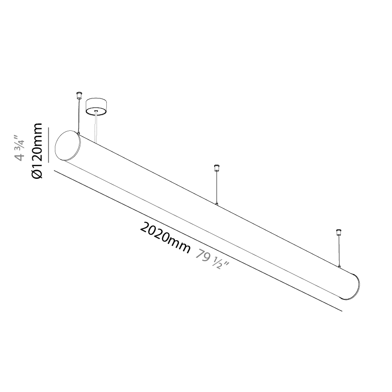 Bunga by Prolicht – 79 1/2″ x 4 1/2″ Suspension, Linear Profiles offers LED lighting solutions | Zaneen Architectural / Line art