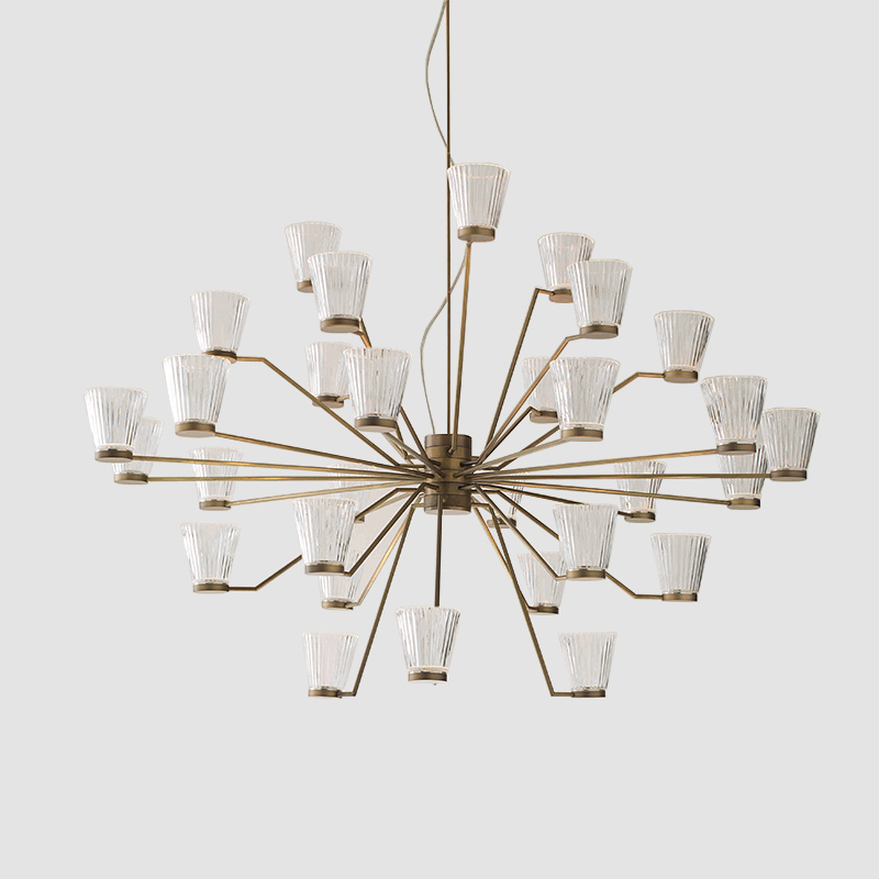 Canaletto by Icone – 49 3/16″ x 53 1/8″ Suspension, Ambient offers quality European interior lighting design | Zaneen Design