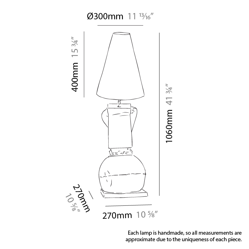 Cassola+Brenta by Jenna Basso Pietrobon – 11 13/16″10 5/8″ x 41 3/4″ Portable, Ambient offers quality European interior lighting design | Zaneen Design / Line art