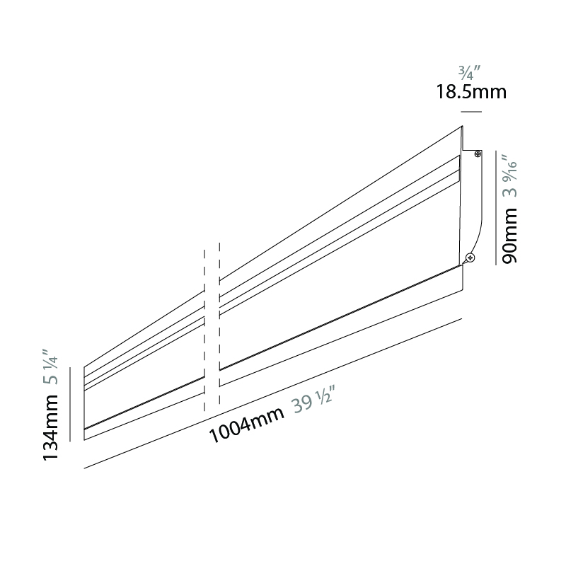 Centaur by Ivela –  x 39 1/2″ Recessed, Profile offers LED lighting solutions | Zaneen Architectural / Line art