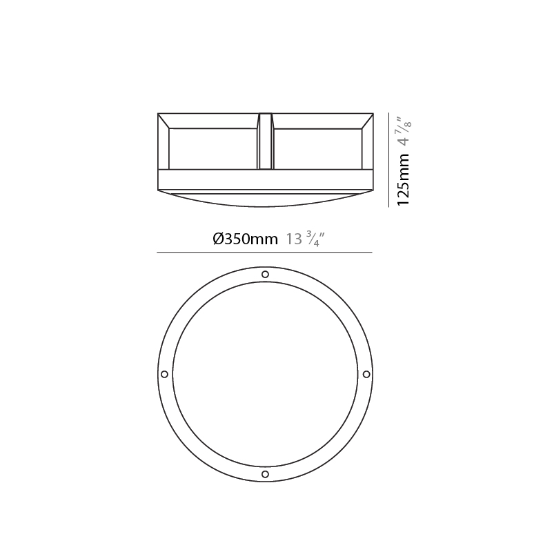 Cerkio XL by Side – 13 3/4″ x 4 7/8″ Surface, Ceiling Surface offers high performance and quality material | Zaneen Exterior / Line art