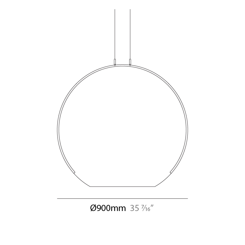 Ciondolo by Icone – 35 7/16″ Suspension, Pendant offers quality European interior lighting design | Zaneen Design