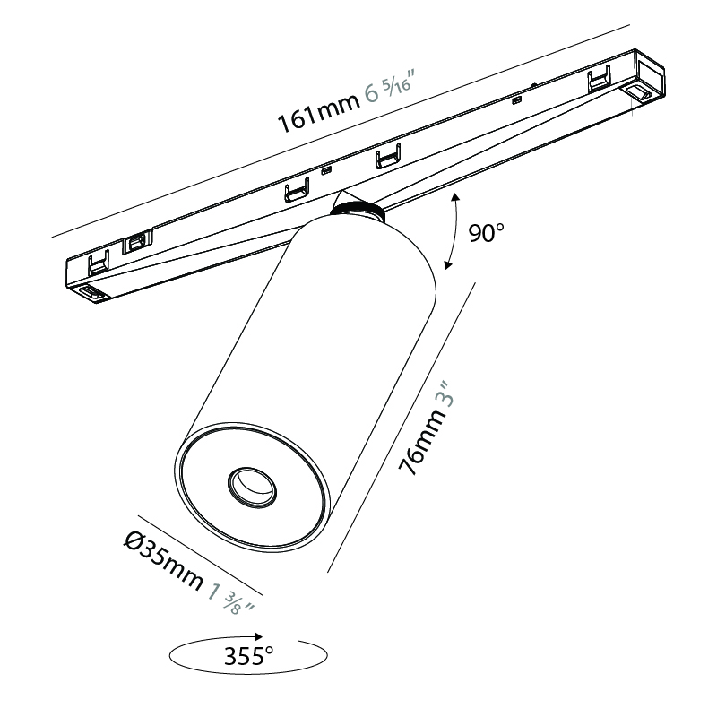 Imagine by Prolicht – 1 3/8″ x 4 1/8″ Track, Modular Systems offers LED lighting solutions | Zaneen Architectural