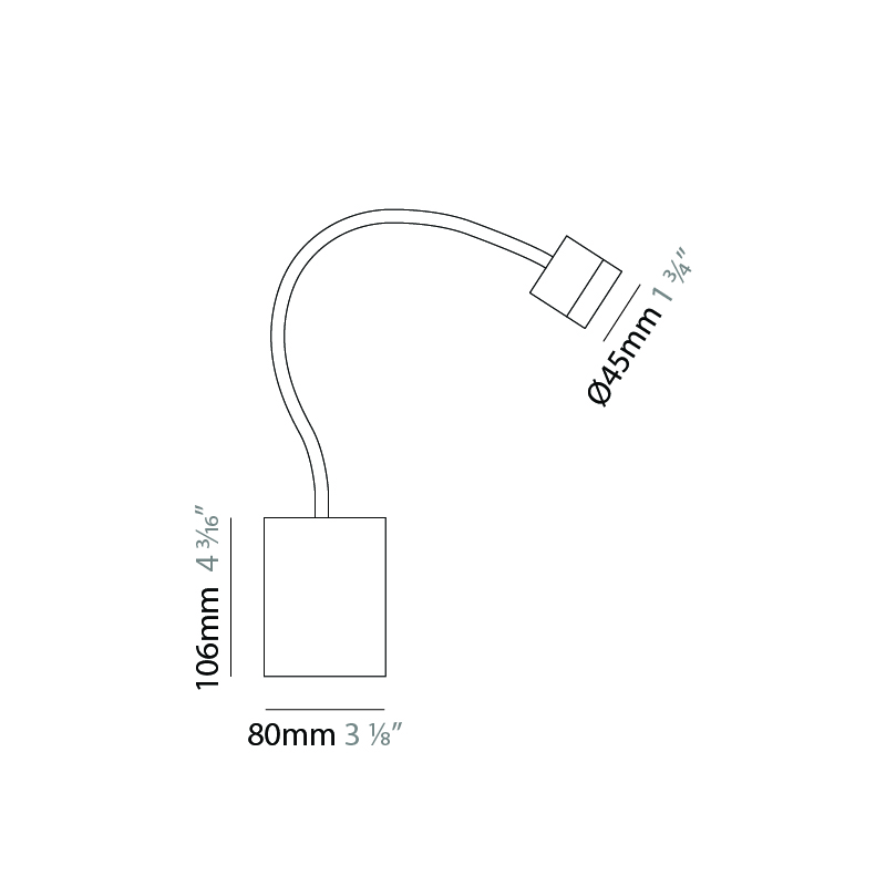 Compacto W by Letroh – 1  3/4″ x 4 3/16″ Surface, Wall Surface offers LED lighting solutions | Zaneen Architectural / Line art