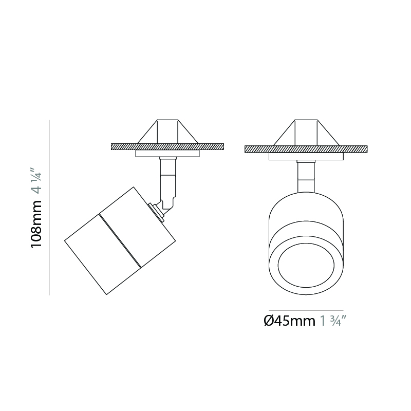 Compacto by Letroh – 1  3/4″ x 4 1/4″ Surface, Spots offers LED lighting solutions | Zaneen Architectural / Line art