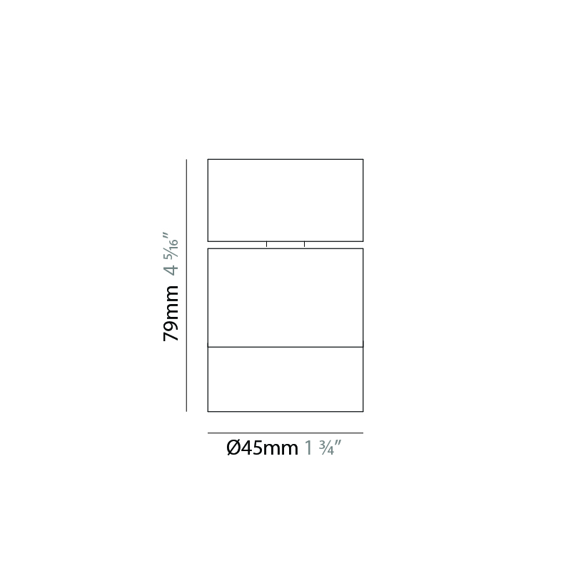 Compacto by Letroh – 1  3/4″ x 3 1/8″ Surface, Ceiling Surface offers LED lighting solutions | Zaneen Architectural / Line art
