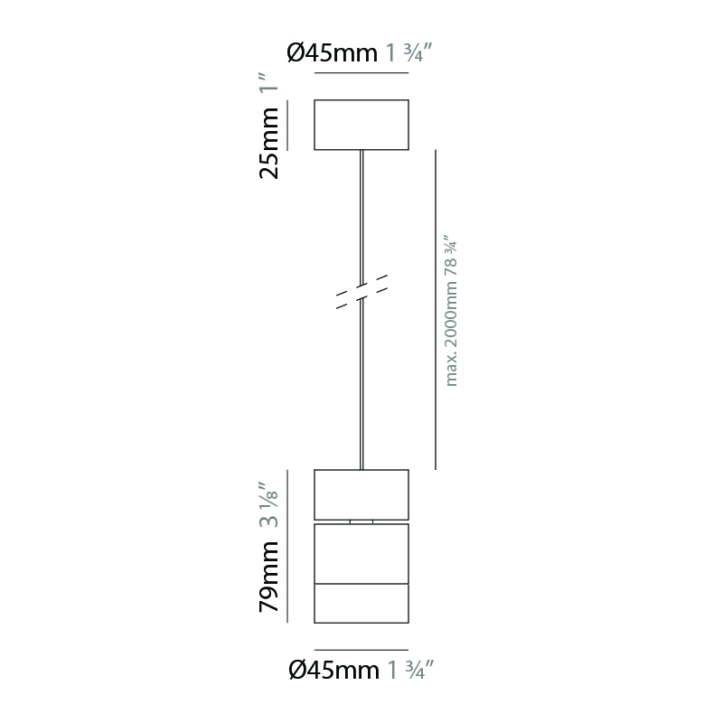 Compacto by Letroh – 1  3/4″ x 81 7/8″ Suspension, Pendant offers LED lighting solutions | Zaneen Architectural / Line art