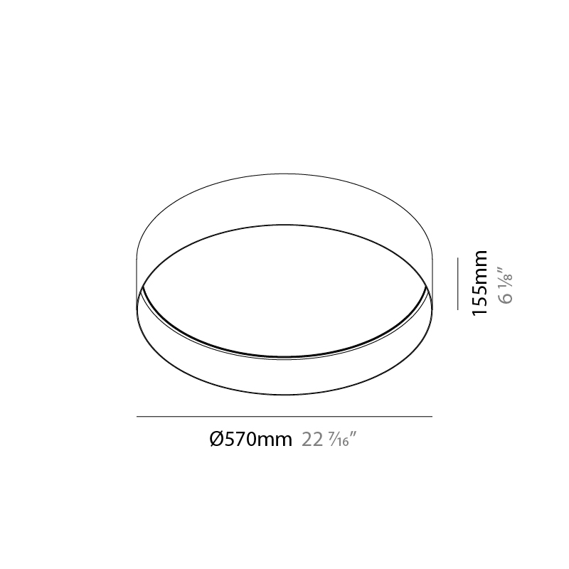 Cosmopolitan by Zaneen – 22 7/16″ x 6 1/8″ Surface, Ambient offers quality European interior lighting design | Zaneen Design