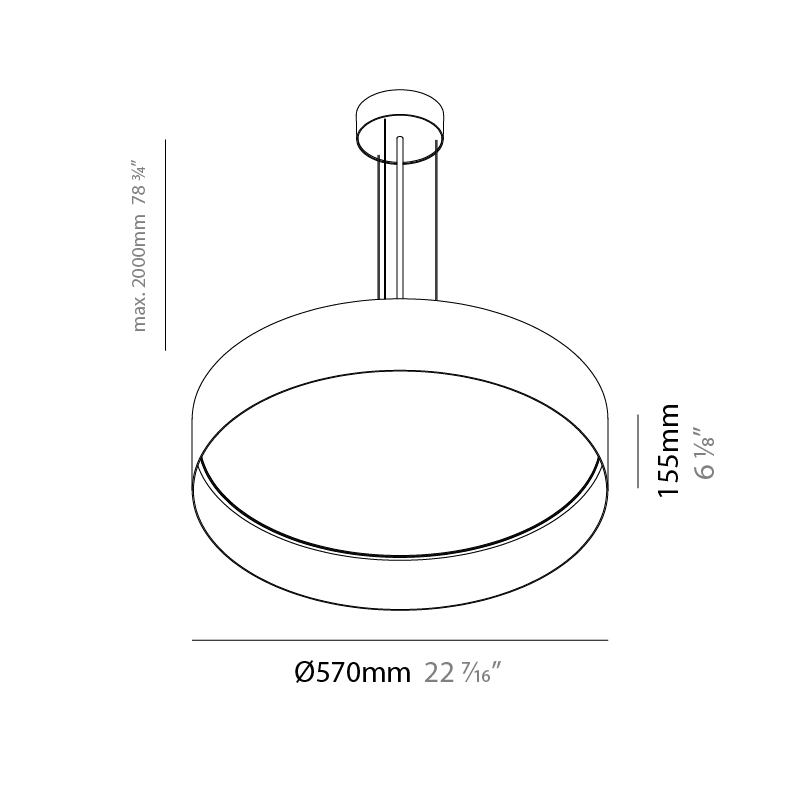 Cosmopolitan by Zaneen – 22 7/16″ x 6 1/8″ Suspension, Up/Down Light offers quality European interior lighting design | Zaneen Design