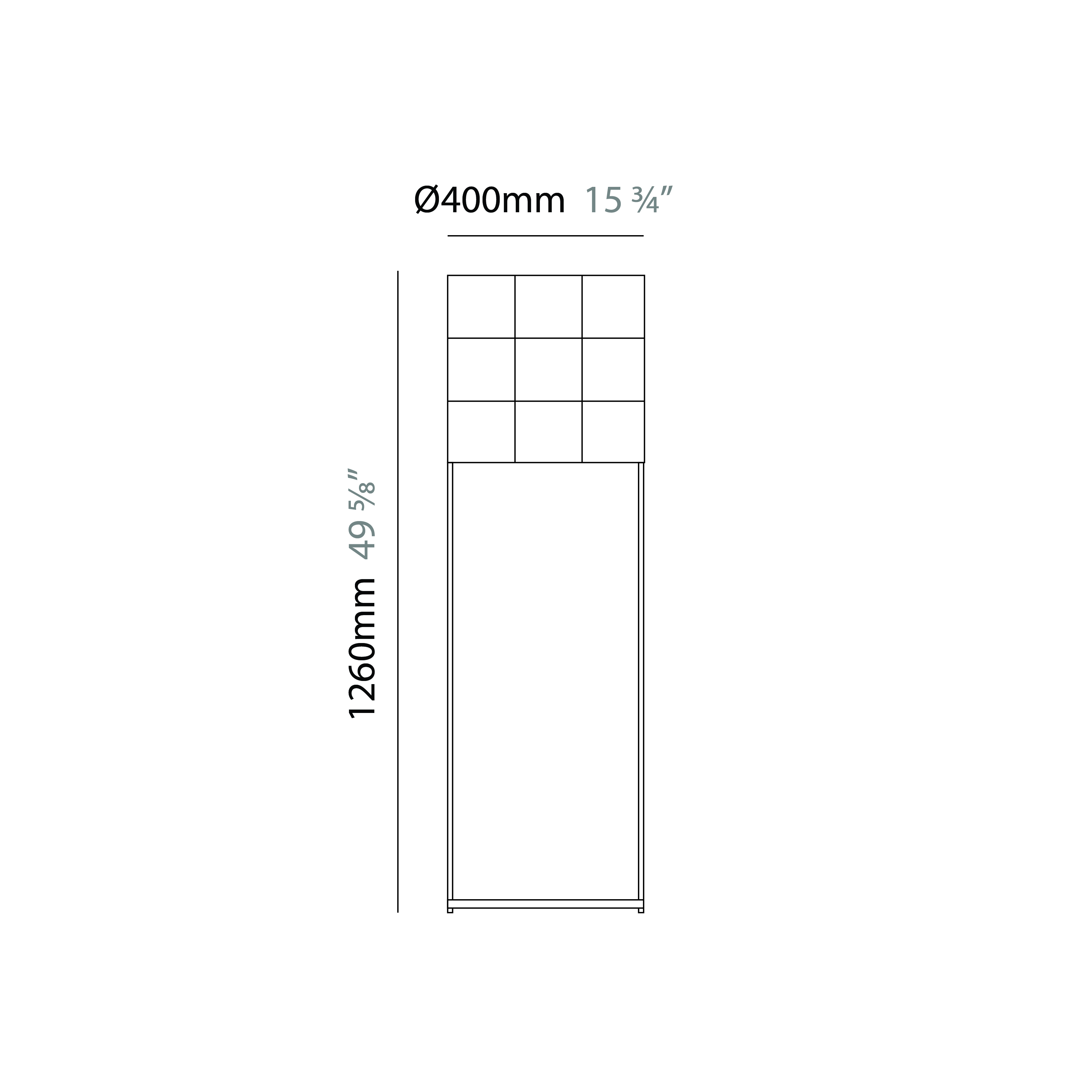 Cosmos Square by Quasar – 15 3/4″ x 49 5/8″ Portable, Floor offers quality European interior lighting design | Zaneen Design / Line art