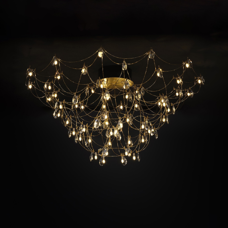 Crystal Galaxy by Quasar – 31 1/2″ x 19 11/16″ Surface, Ambient offers quality European interior lighting design | Zaneen Design