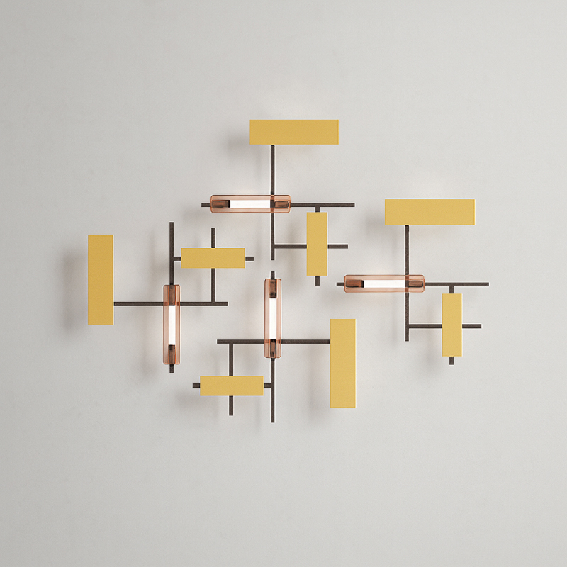 Domino by Artigia – 47 1/4″ Surface, Ceiling Surface offers quality European interior lighting design | Zaneen Design