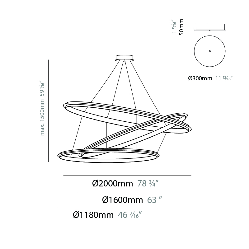 Eclipse by Quasar – 78 3/4″ x 1 15/16″ Suspension, Ambient offers quality European interior lighting design | Zaneen Design / Line art