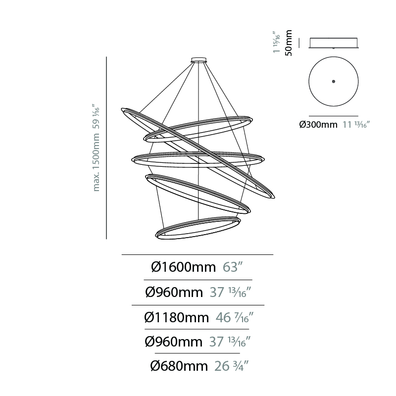 Eclipse by Quasar – 63″ x 1 15/16″ Suspension, Ambient offers quality European interior lighting design | Zaneen Design / Line art