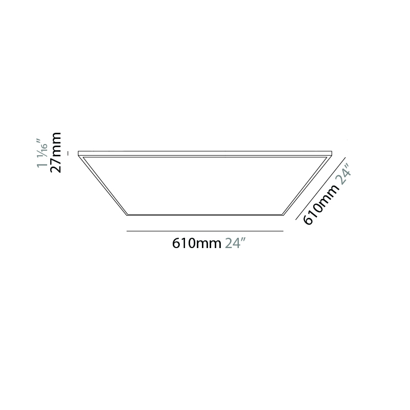 Harmony Square by Ivela – 24″ x 1 1/16″ Surface, Panels offers LED lighting solutions | Zaneen Architectural