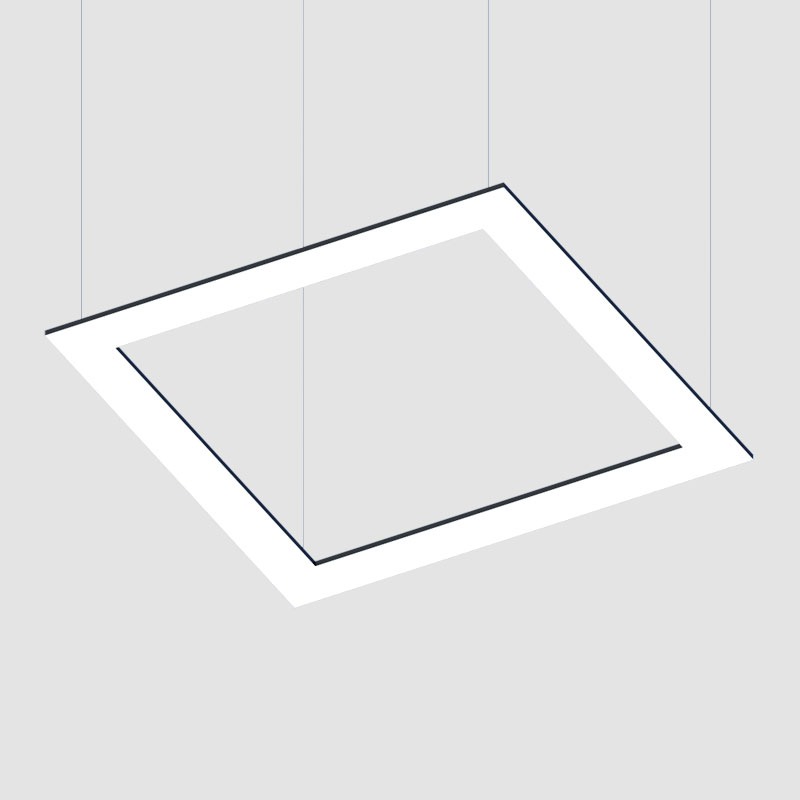 Infinite Frame by Ivela – 79 1/2″ x 3/4″ Suspension, Panels offers LED lighting solutions | Zaneen Architectural