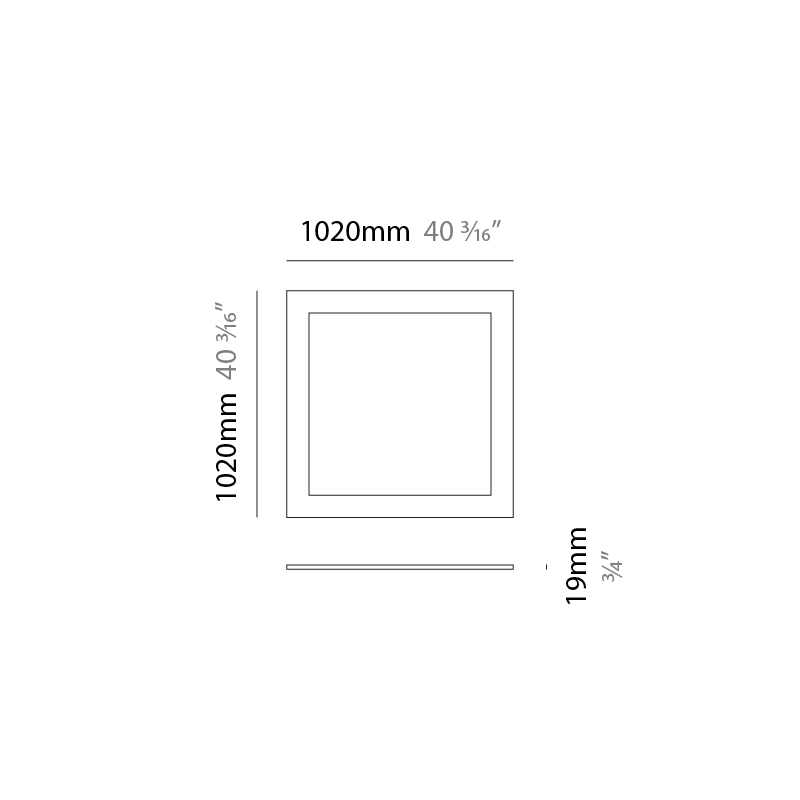 Infinite Frame by Ivela – 40 3/16″ x 3/4″ Surface, Panels offers LED lighting solutions | Zaneen Architectural / Line art