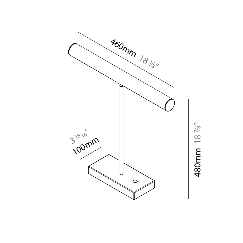 Elle by Zaneen – 18 1/8″ x 18 7/8″ Portable, Task offers quality European interior lighting design | Zaneen Design / Line art