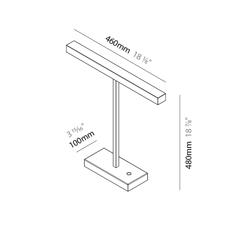 Elle by Zaneen – 18 1/8″ x 18 7/8″ Portable, Task offers quality European interior lighting design | Zaneen Design