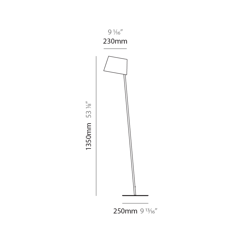 Excentrica by Fambuena – 9  1/16″ x 53 1/8″ Portable, Floor offers quality European interior lighting design | Zaneen Design