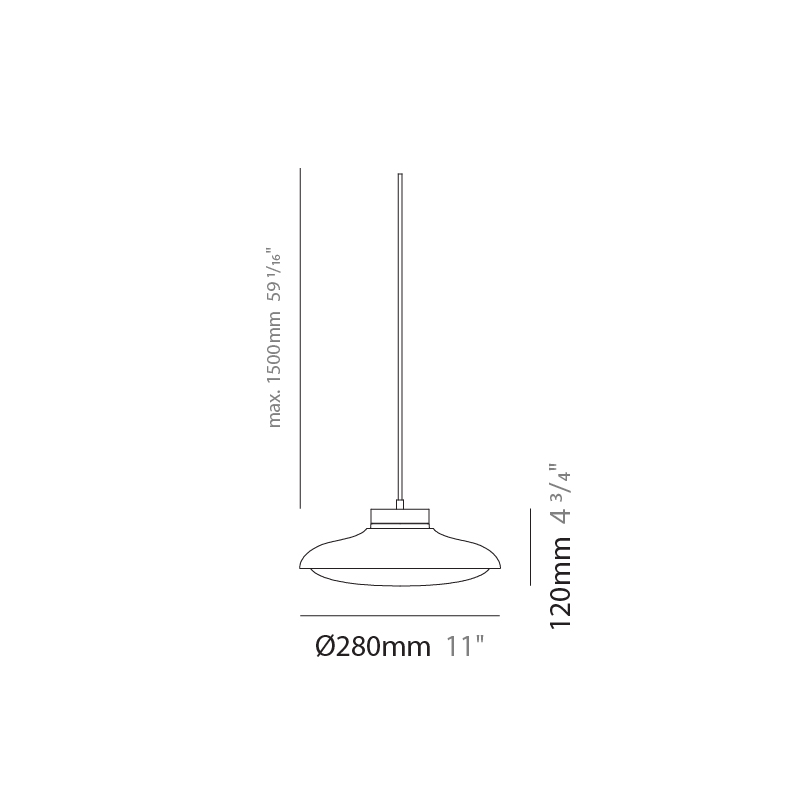 Fiji by Cangini & Tucci – 11″ x 4 3/4″ Suspension, Pendant offers quality European interior lighting design | Zaneen Design