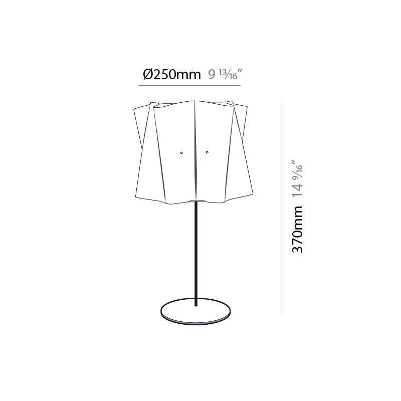 Folio by Linea Zero – 9 13/16″ x 14  9/16″ Portable, Ambient offers quality European interior lighting design | Zaneen Design / Line art