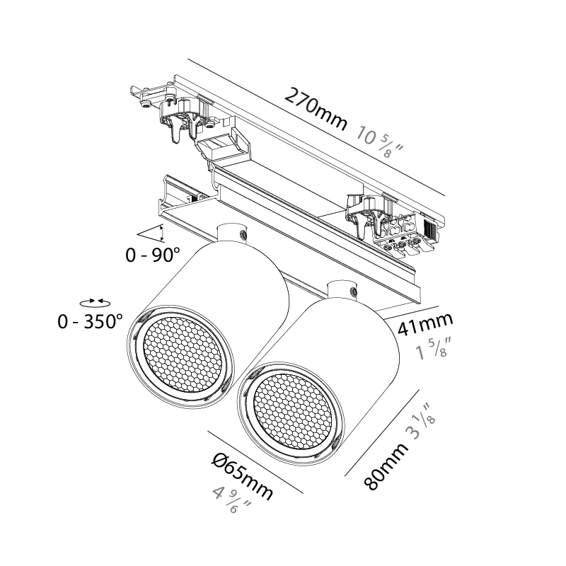 Forties by Prolicht – 2 9/16″10 5/8″ x 3 1/8″ Surface, Linear Profiles offers LED lighting solutions | Zaneen Architectural