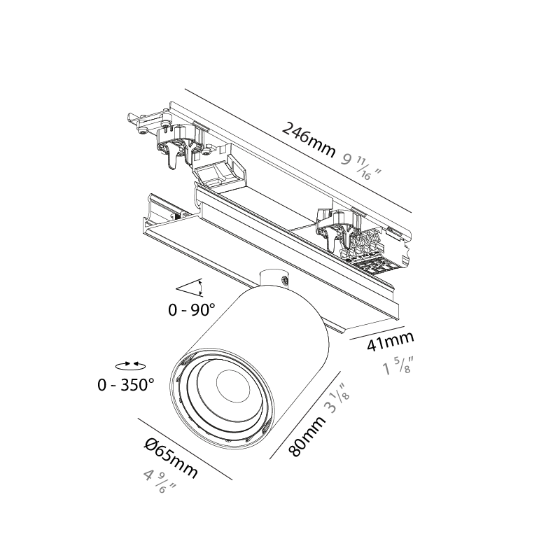 Forties by Prolicht – 2 9/16″9 11/16″ x 3 1/8″ Surface, Linear Profiles offers LED lighting solutions | Zaneen Architectural