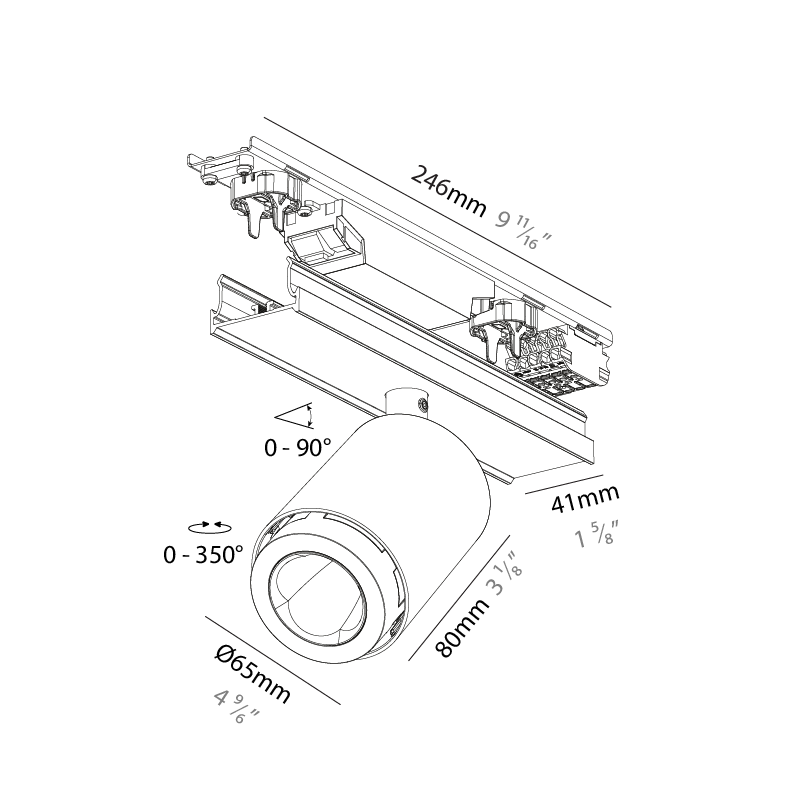 Forties by Prolicht – 2 9/16″9 11/16″ x 3 5/8″ Surface, Linear Profiles offers LED lighting solutions | Zaneen Architectural