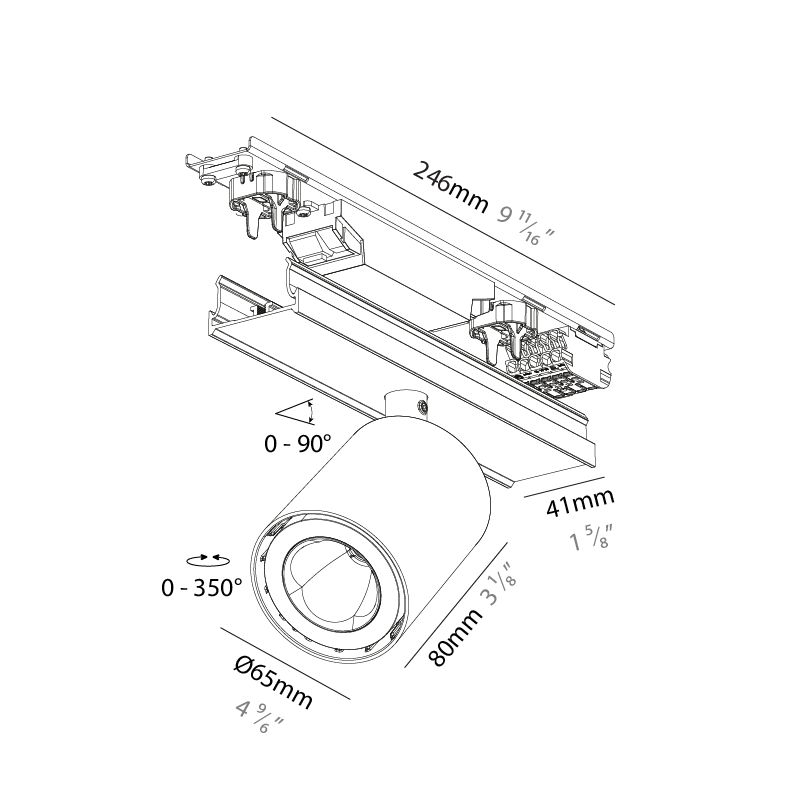 Forties by Prolicht – 2 9/16″9 11/16″ x 3 1/8″ Surface, Linear Profiles offers LED lighting solutions | Zaneen Architectural